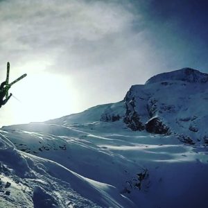 Loic Islikker in Saas Fee afgelopen winter